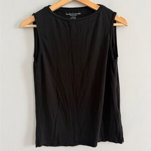 Majestic Filatures Deluxe Teeshirt Sleeveless Tank Super Washed Soft touch Black